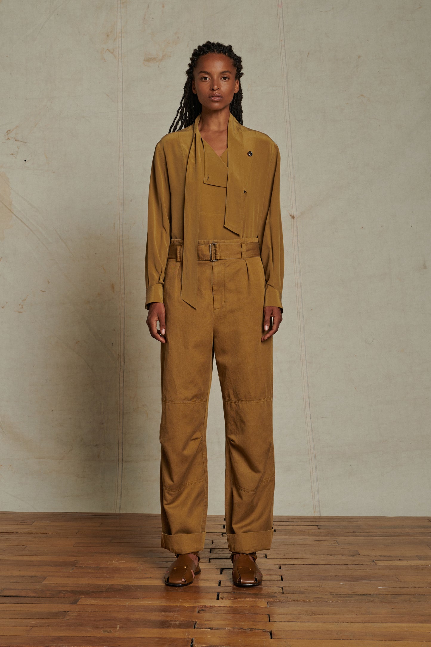 Pantalon Ankara - Bronze - Lin - Femme