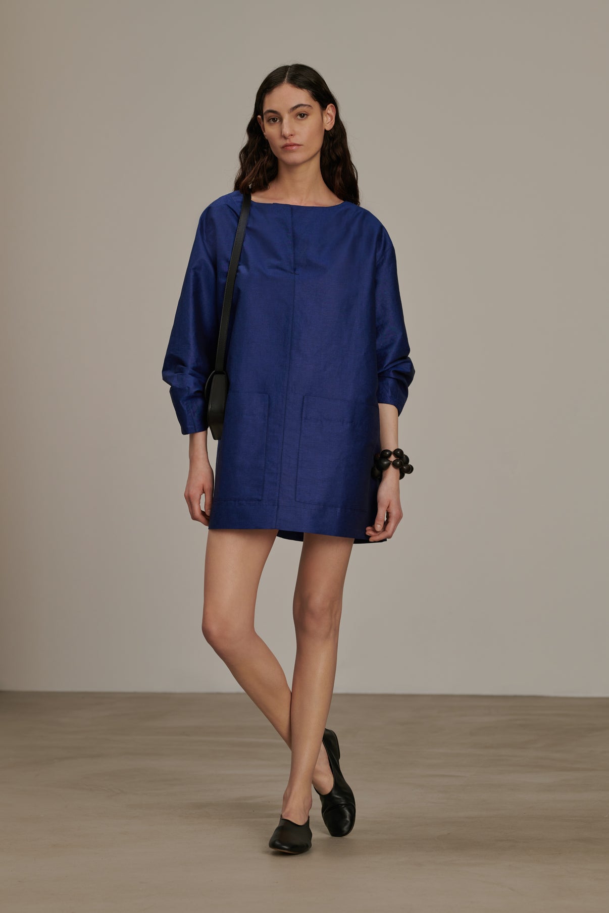 Robe Cybele - Bleu Vif - Lin - Femme vue 1