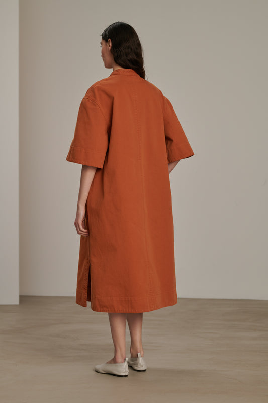 Robe Brook - Orange - Coton - Femme