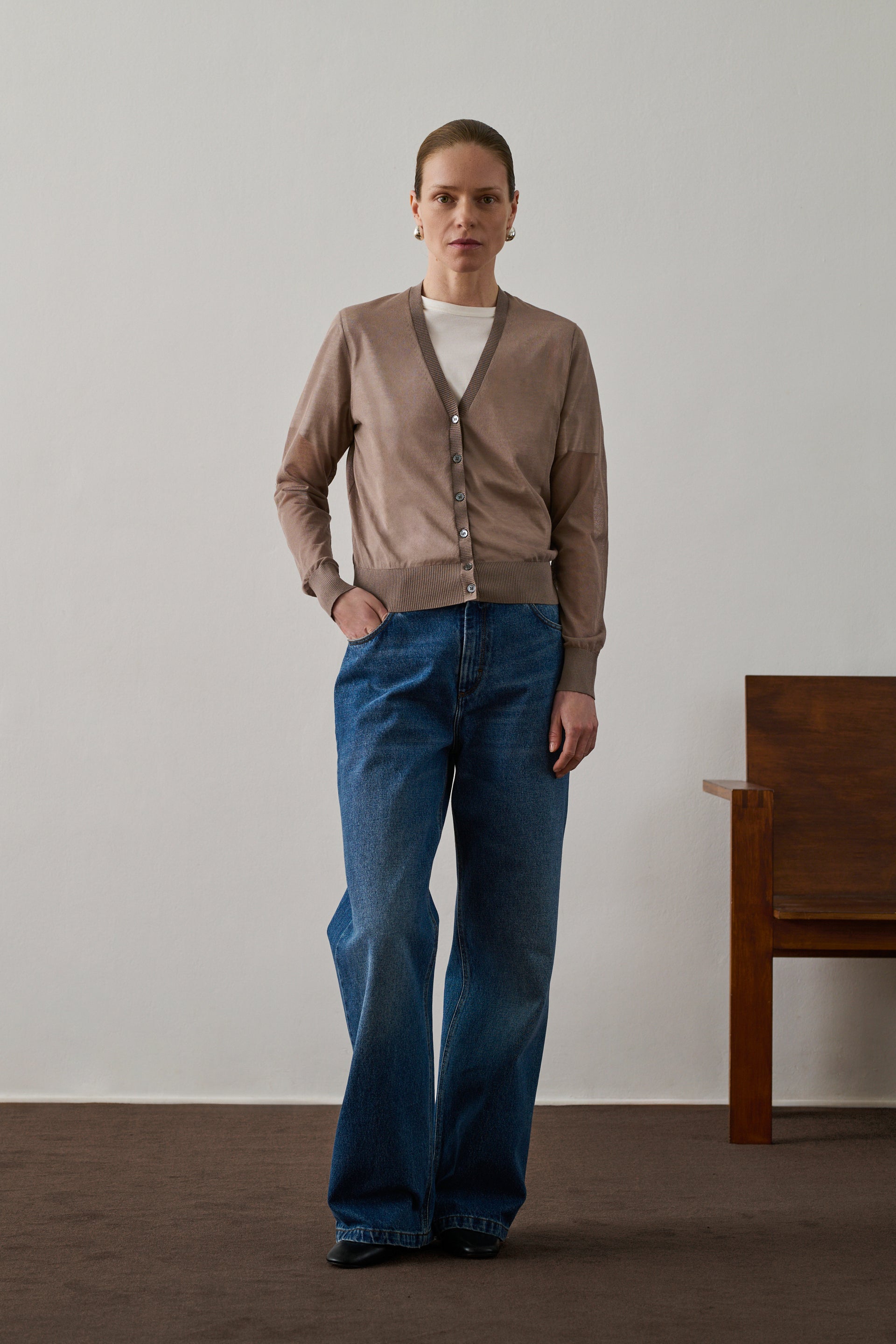 Cardigan Etretat Topo Algodón Mujer Envío a Perú