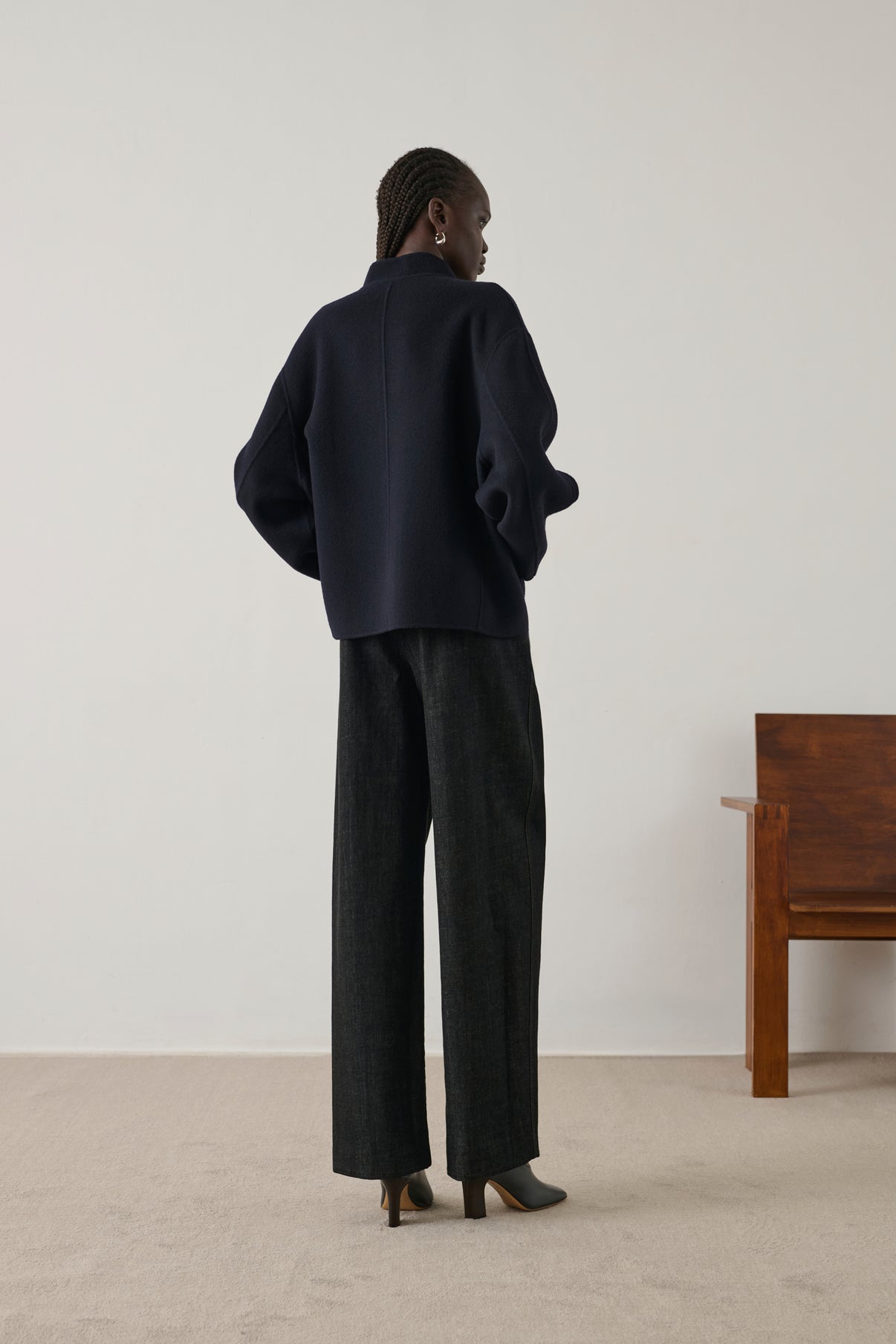 Manteau Windsor - Deep Navy - Laine - Femme vue 6