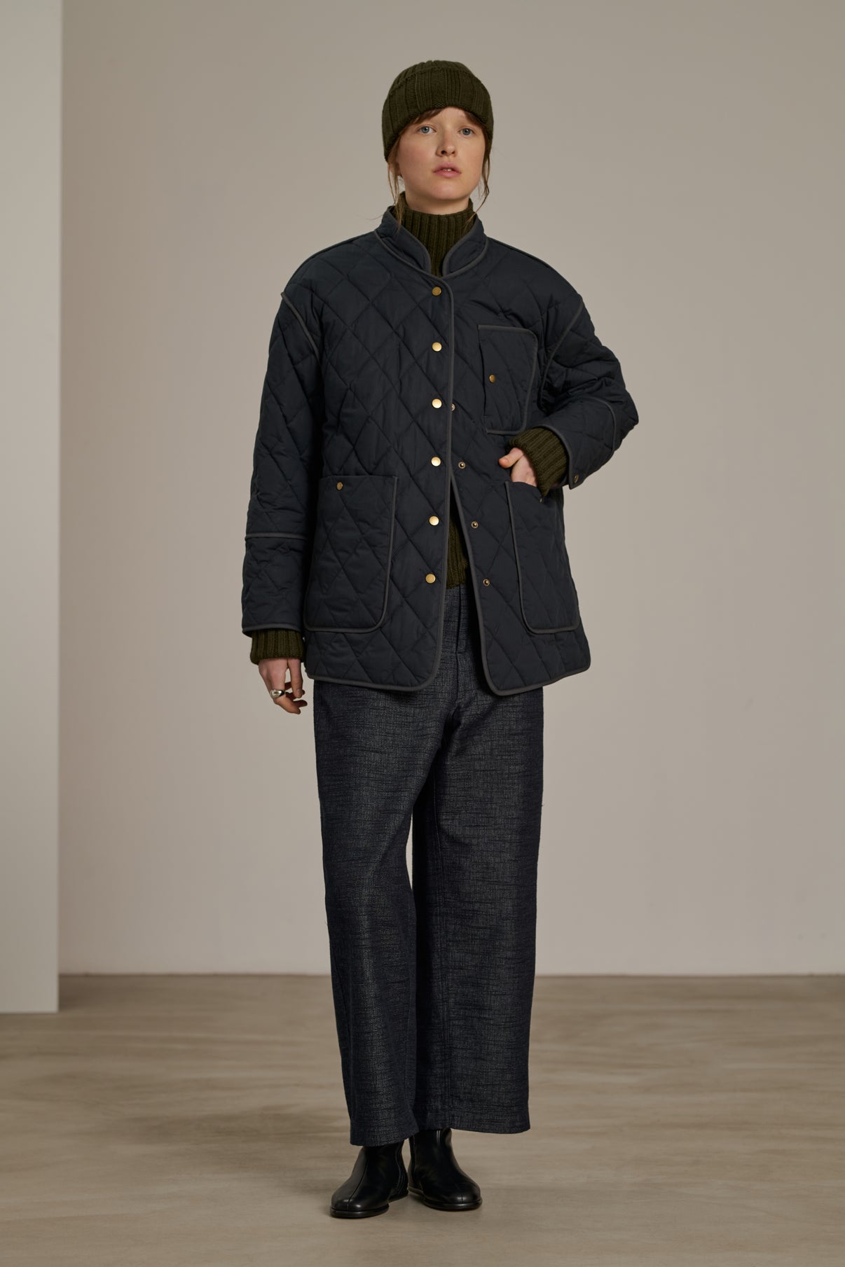 ABRIGO BELFAST GRIS vue 3