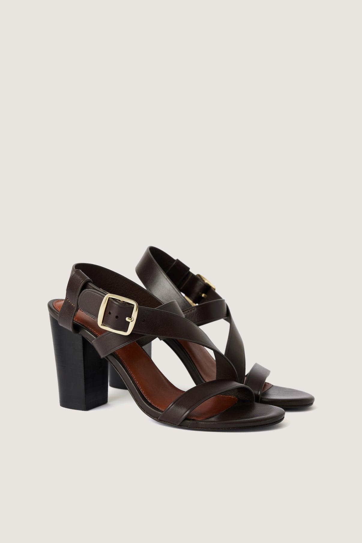 SANDALIAS PAOLINA MARRONES vue 2