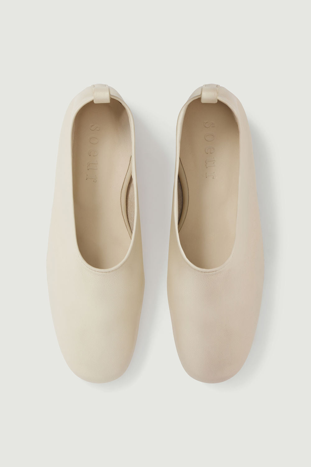 Ballerines Bala - Ivoire - Cuir - Femme