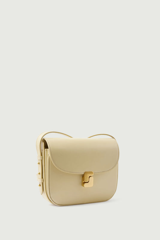 Sac Bellissima Mini - Jaune Pâle - Cuir - Femme